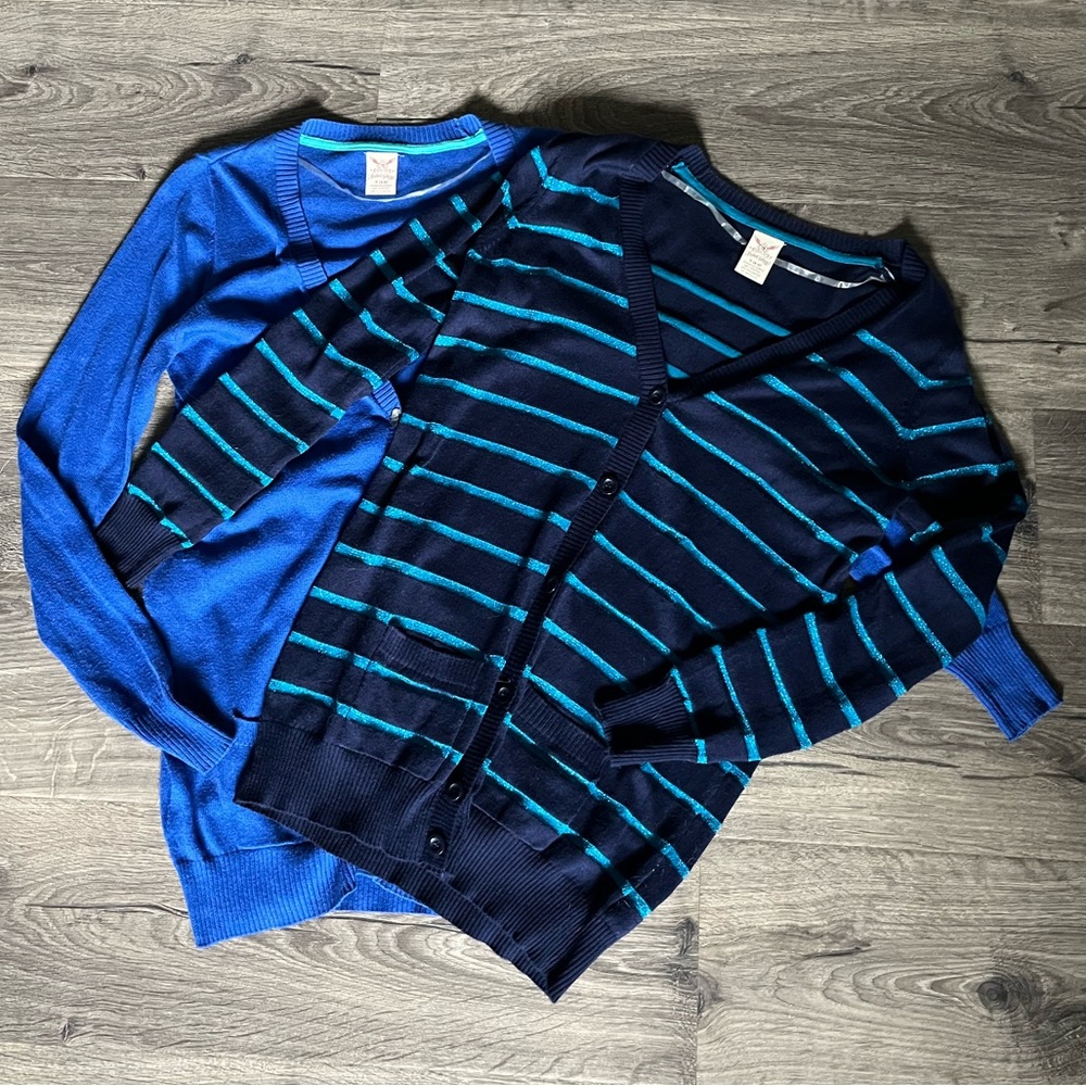 Lot of two Faded Glory cardigans size small (4-6)